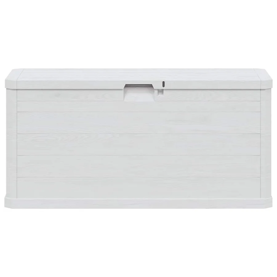 Boîte de rangement de jardin 280 L Gris clair - 4