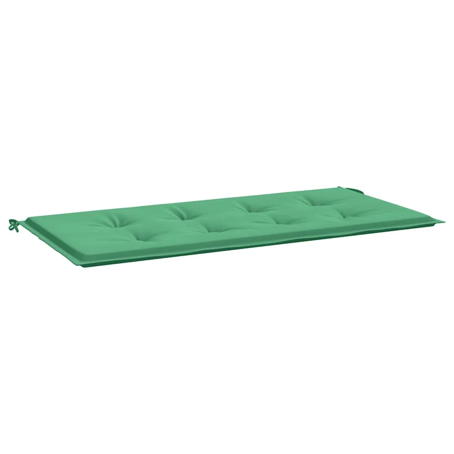Coussin de banc de jardin vert 120x50x3 cm tissu oxford - 2