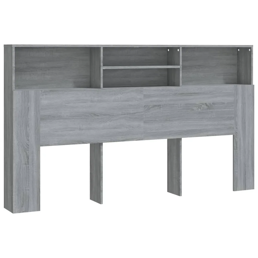 Armoire de tête de lit Sonoma gris 180x19x103,5 cm - 2