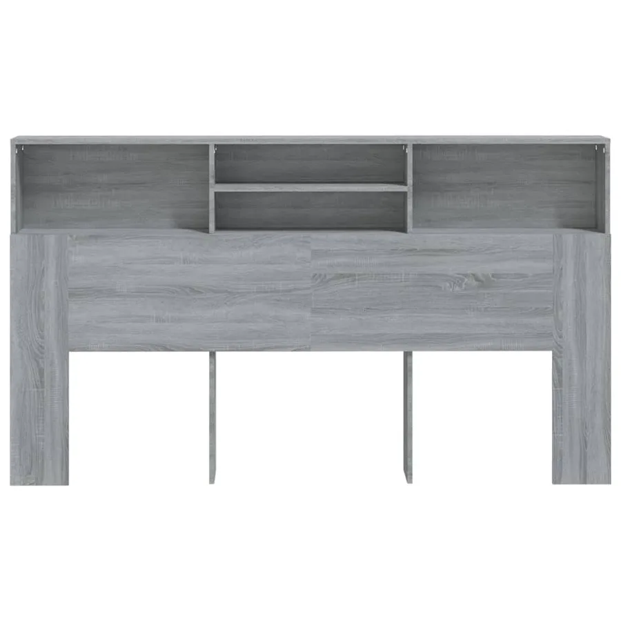 Armoire de tête de lit Sonoma gris 180x19x103,5 cm - 3
