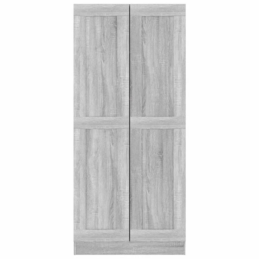 Bibliothèque Sonoma gris 82,5x30,5x185,5 cm Bois d'ingénierie - 4