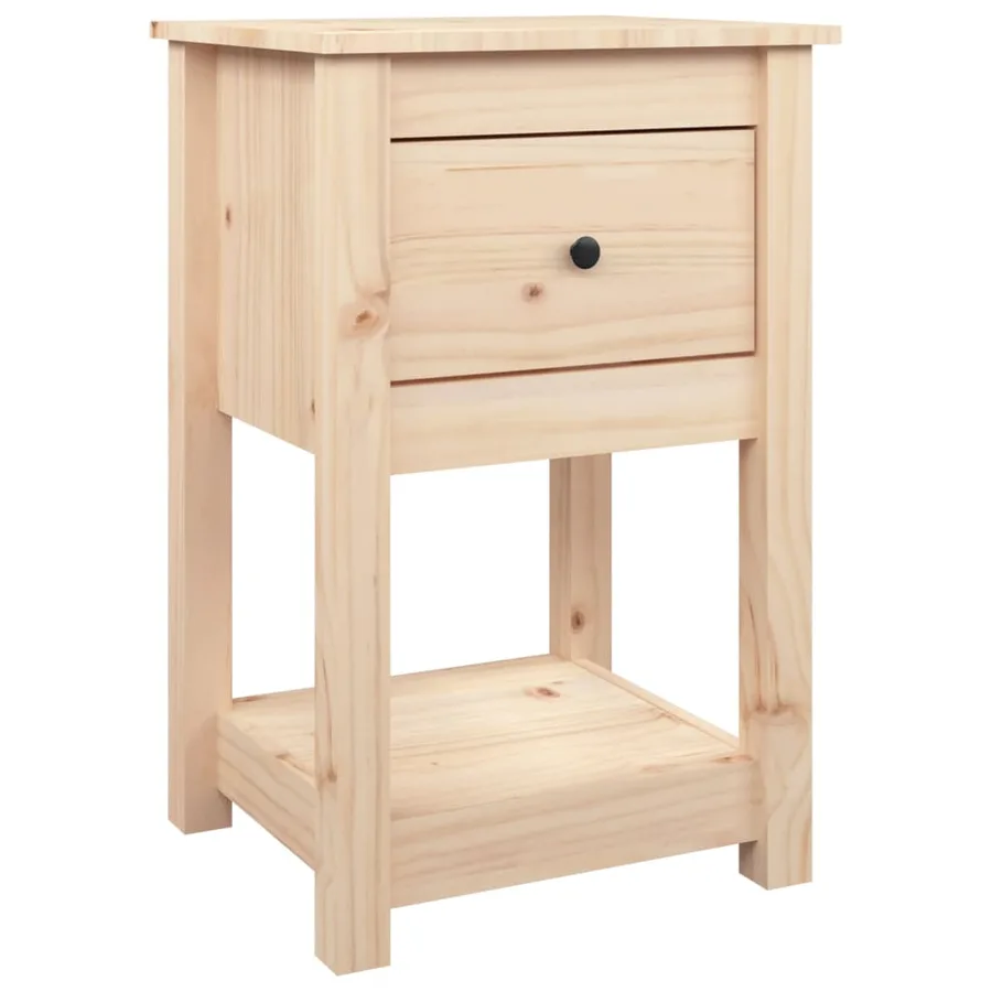 Tables de chevet 2 pcs 40x35x61,5 cm Bois de pin massif - 6