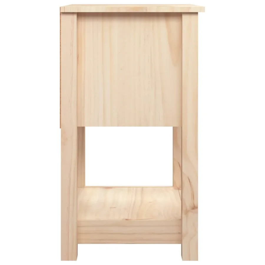 Tables de chevet 2 pcs 40x35x61,5 cm Bois de pin massif - 8