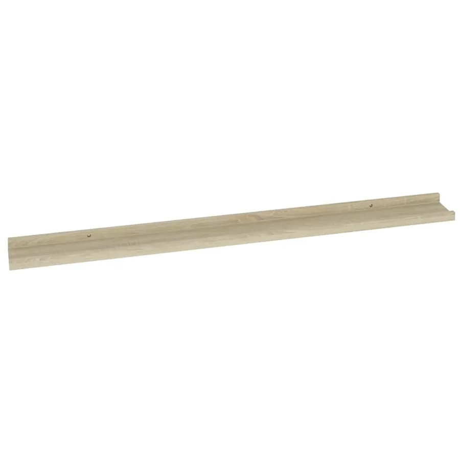 Étagères murales 4 pcs chêne sonoma 100x9x3 cm - 5