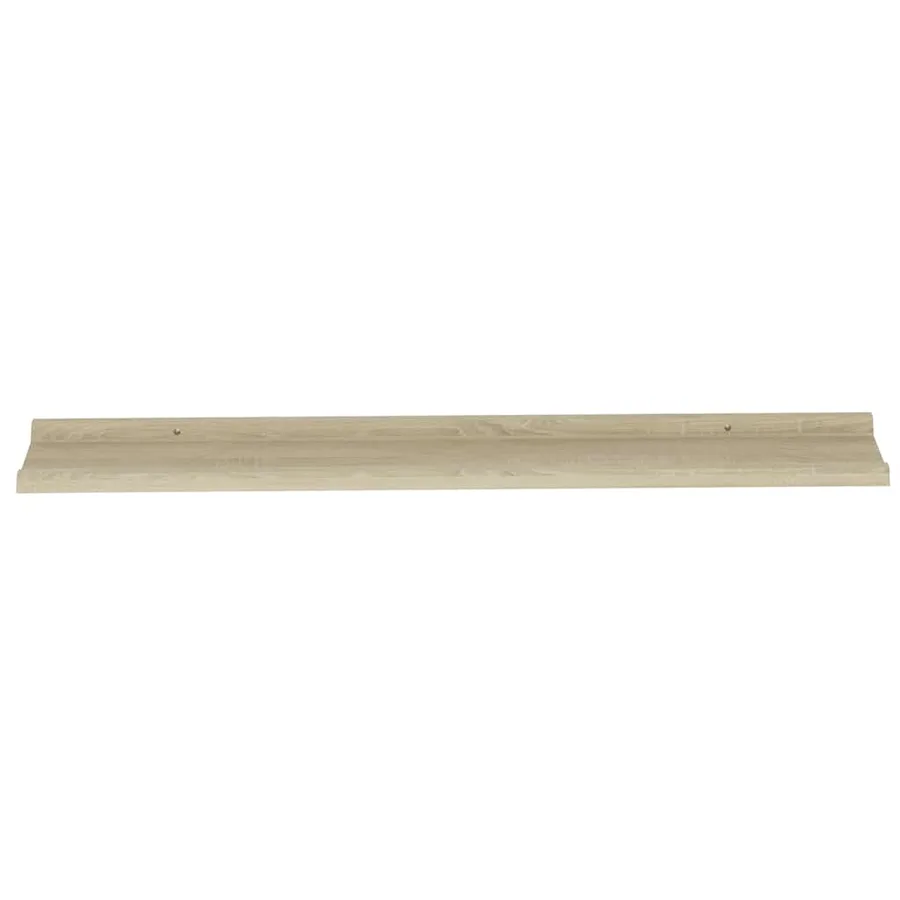 Étagères murales 4 pcs chêne sonoma 100x9x3 cm - 6