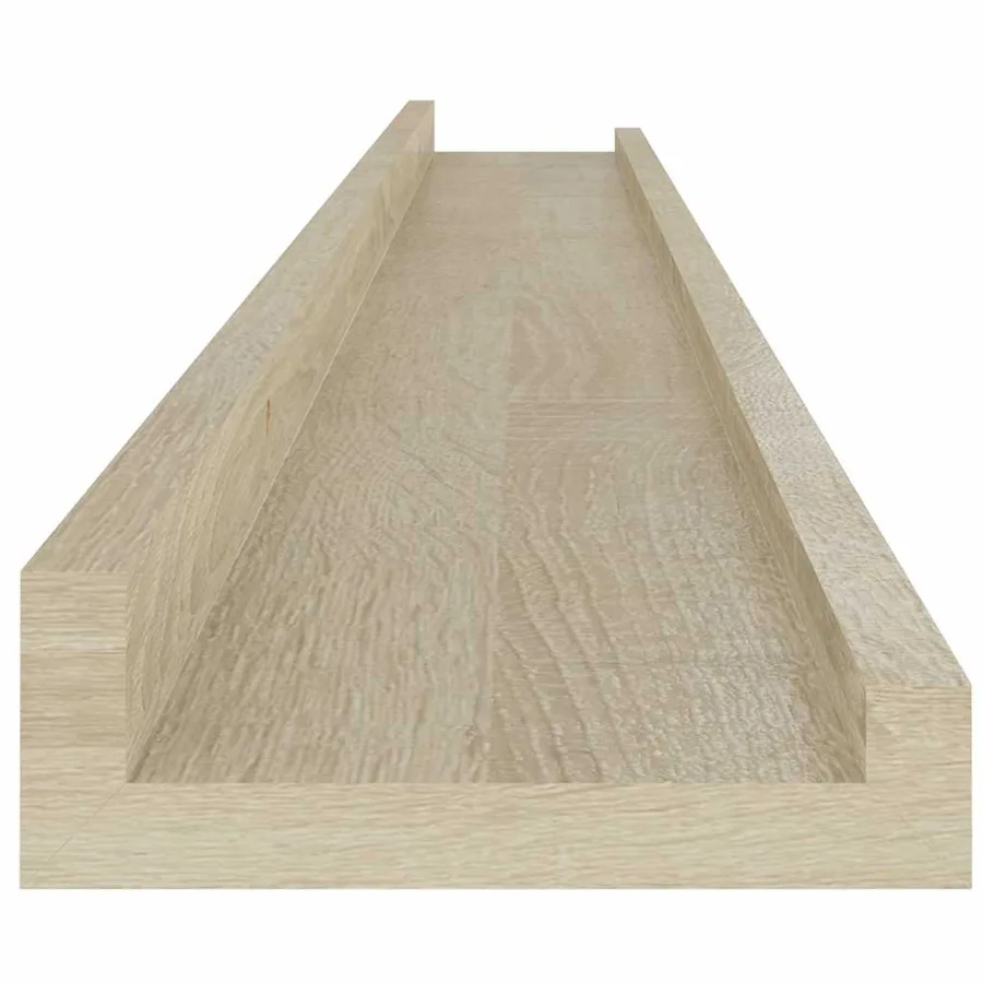 Étagères murales 4 pcs chêne sonoma 100x9x3 cm - 7