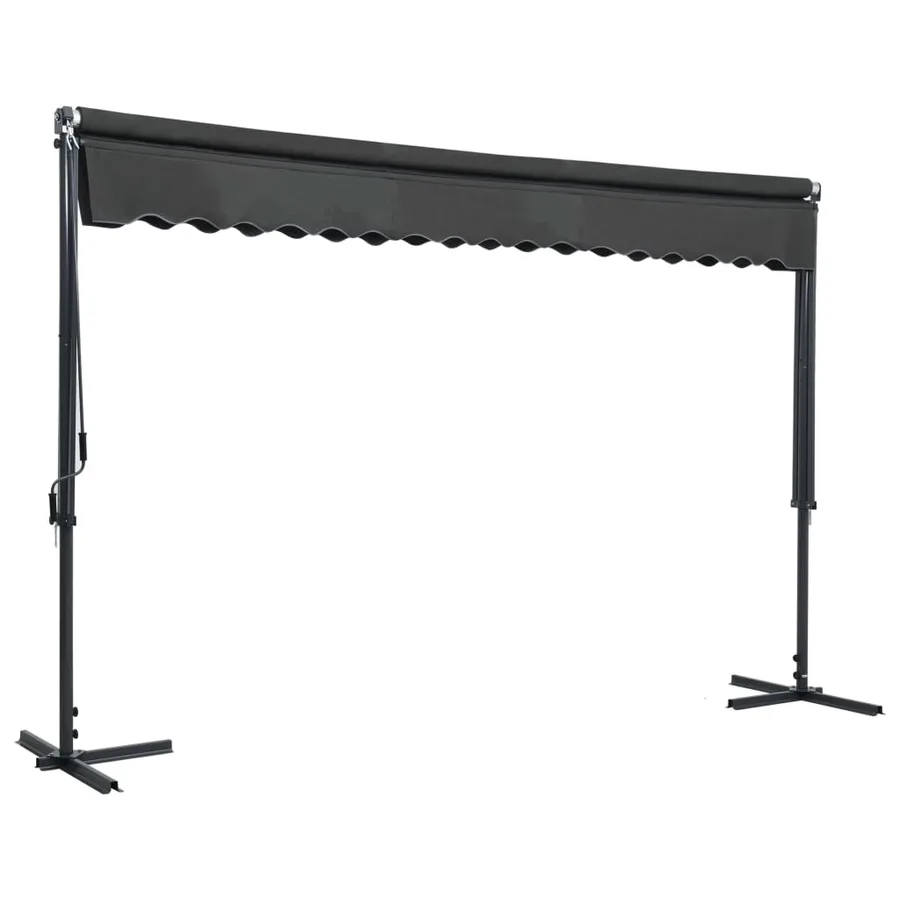 Auvent sur pied 400 x 300 cm Anthracite - 2