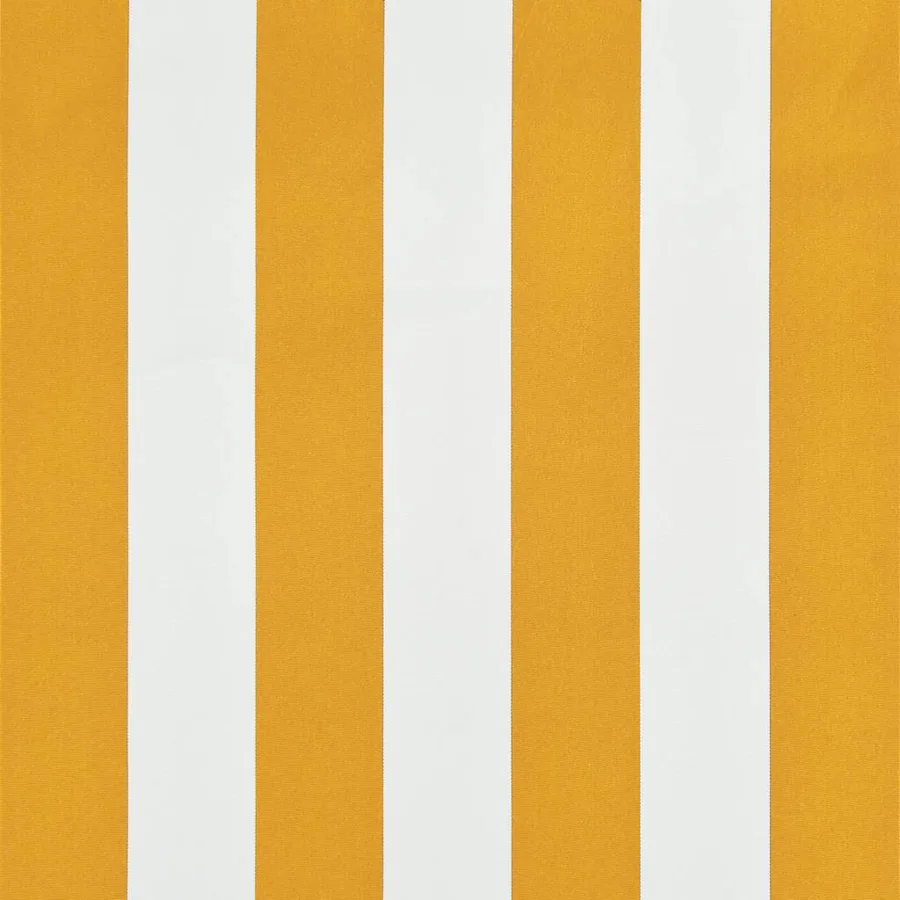 Auvent rétractable 100x150 cm Jaune et blanc - 7