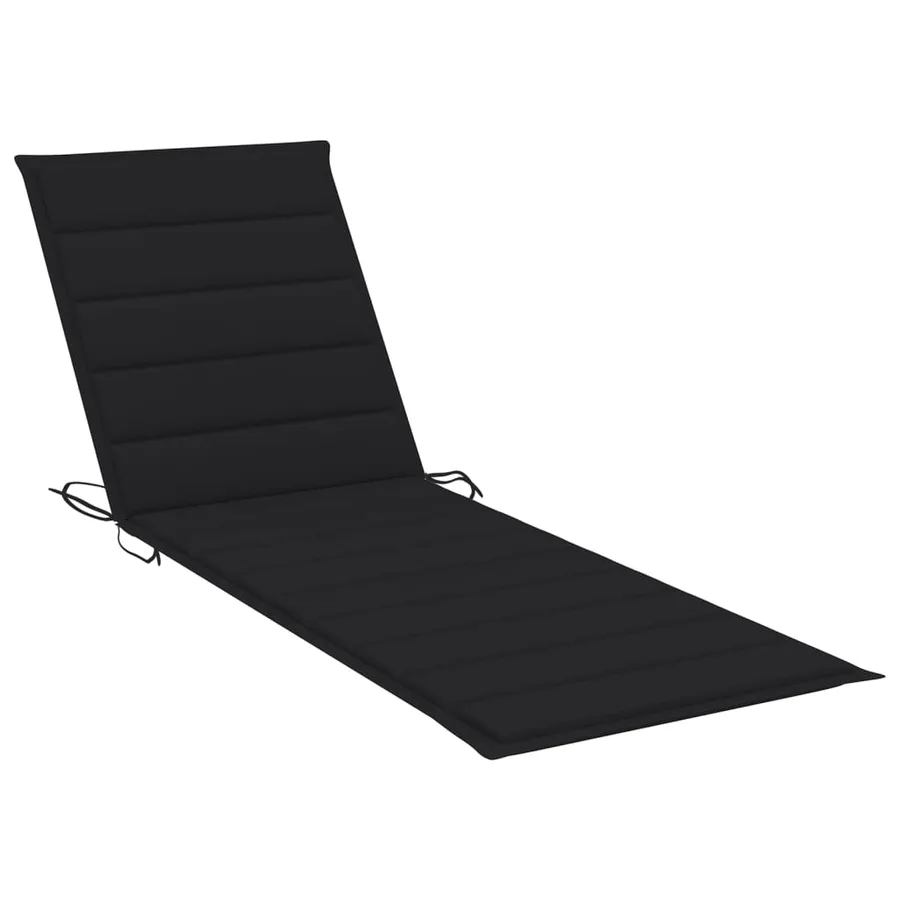 Chaise longue de jardin avec coussin Bambou - 5