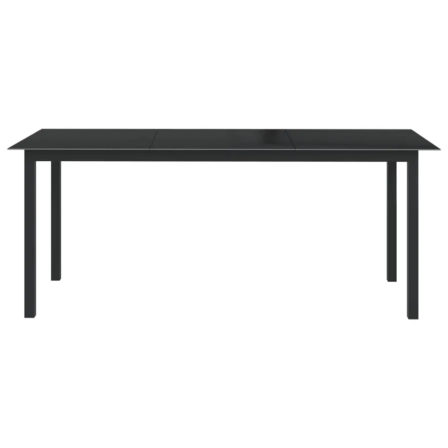 Ensemble à manger de jardin 9 pcs aluminium anthracite - 3