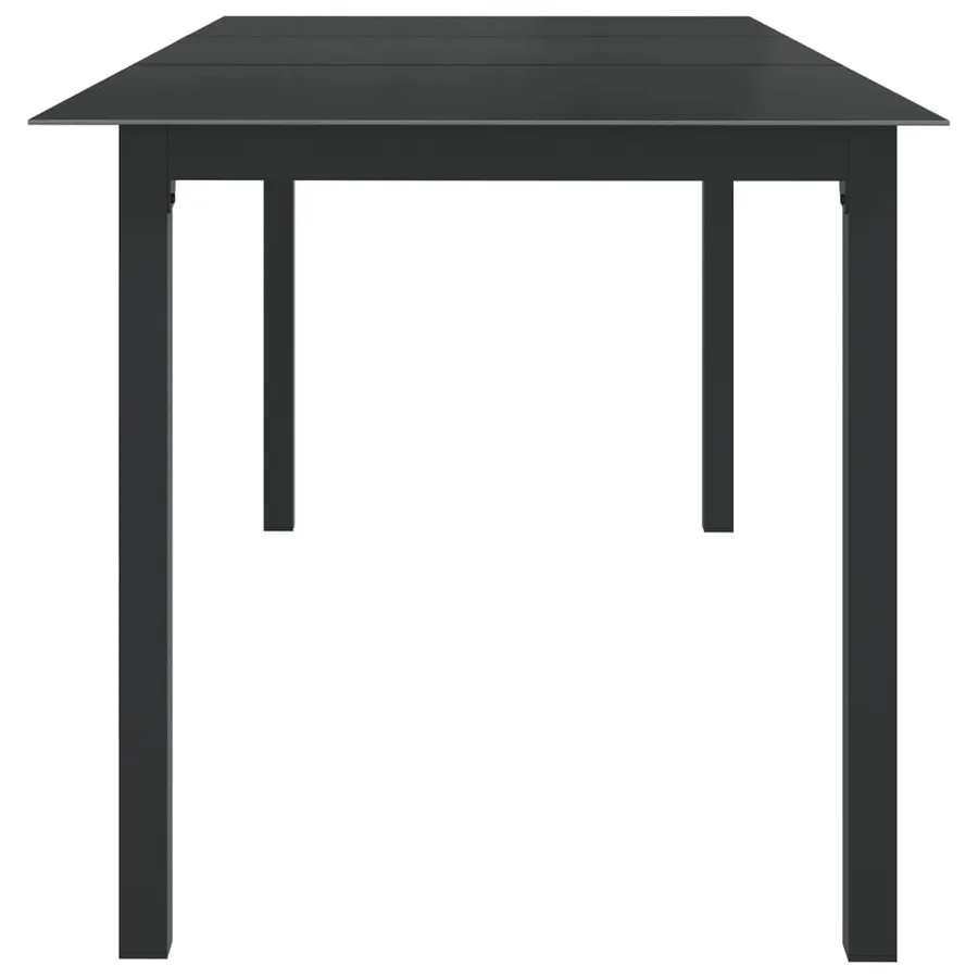 Ensemble à manger de jardin 9 pcs aluminium anthracite - 4