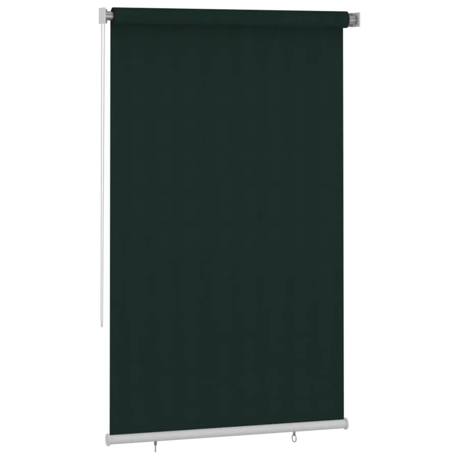 Store roulant d'extérieur 145 (l) x 230 (H) cm vert foncé HDPE - 2