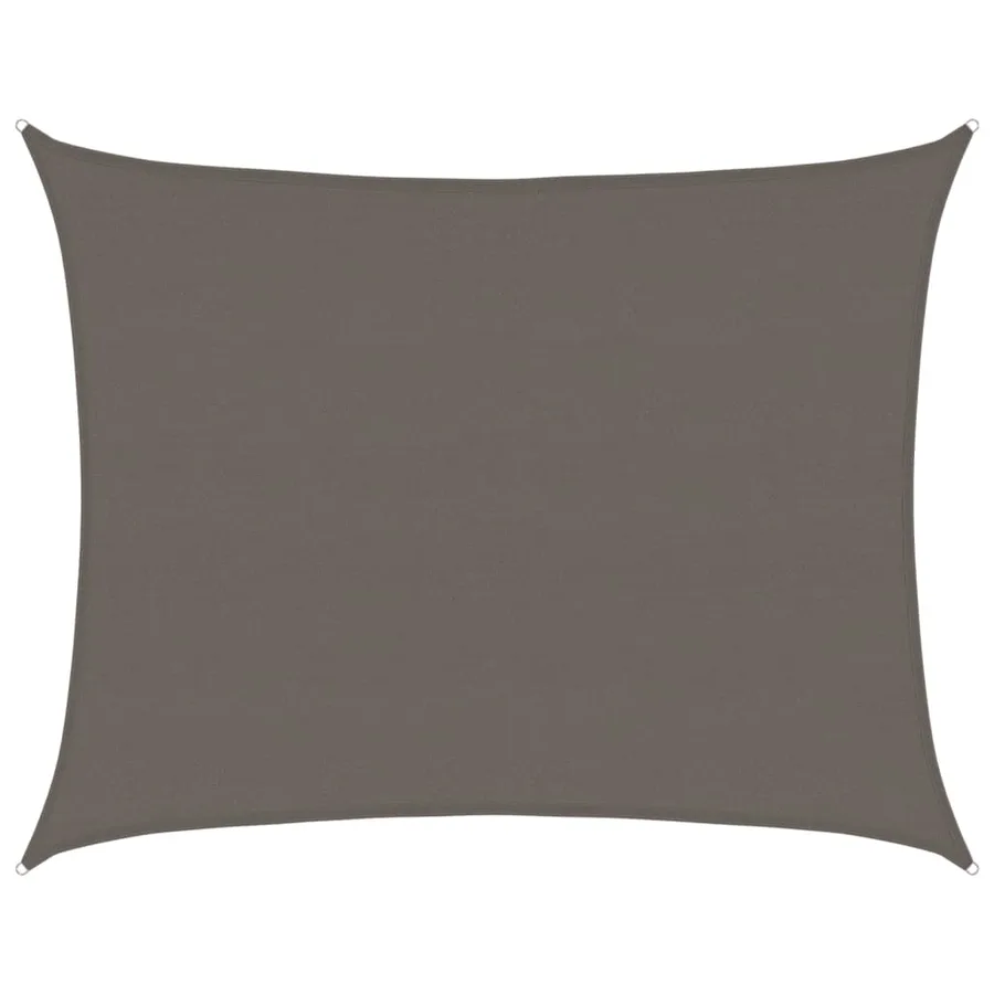 Voile d'ombrage 160 g/m² Anthracite 6x7 m PEHD - 2