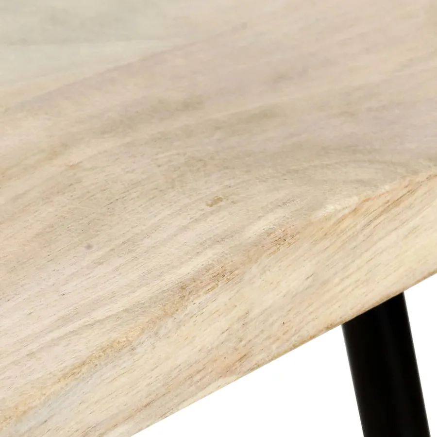 Tabourets de bar lot de 4 bois de manguier massif - 7