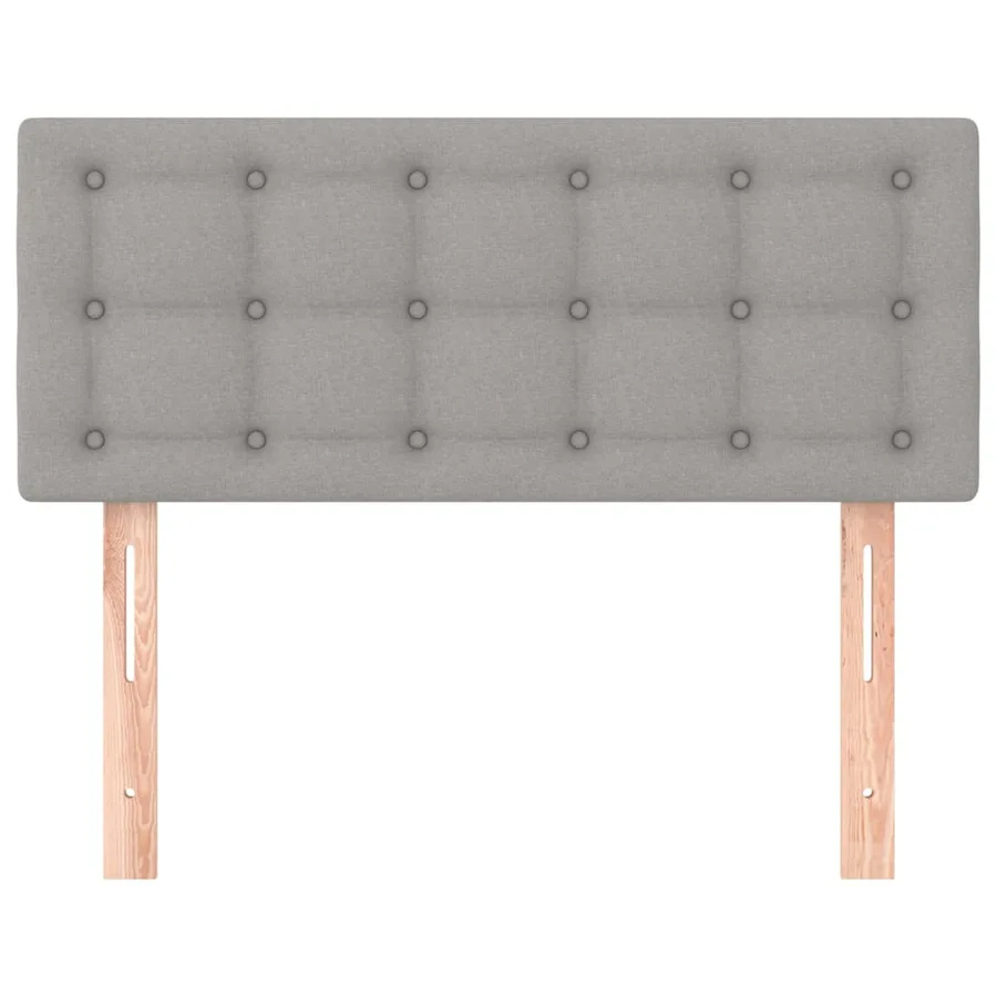 Tête de lit Gris clair 90x5x78/88 cm Tissu - 3