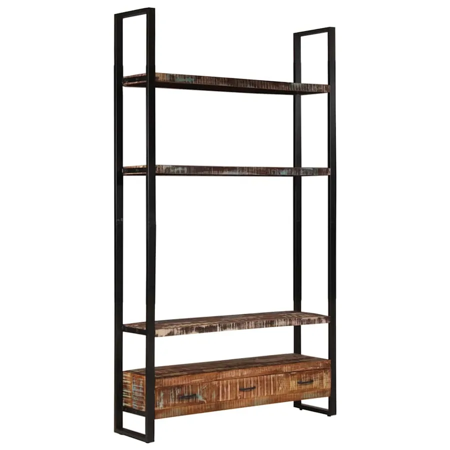 Bibliothèque 118x30x200 cm Bois de récupération massif - 2
