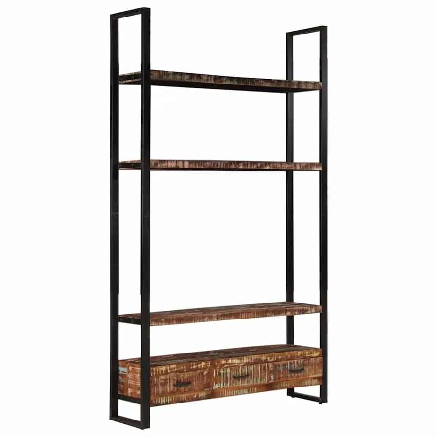 Bibliothèque 118x30x200 cm Bois de récupération massif - 3