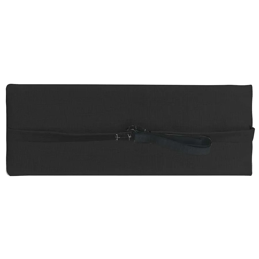 Appui-tête de chaise longue Noir 40x7,5x15 cm Textilène - 3