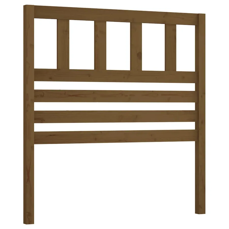 Tête de lit Marron miel 106x4x100 cm Bois massif de pin - 2