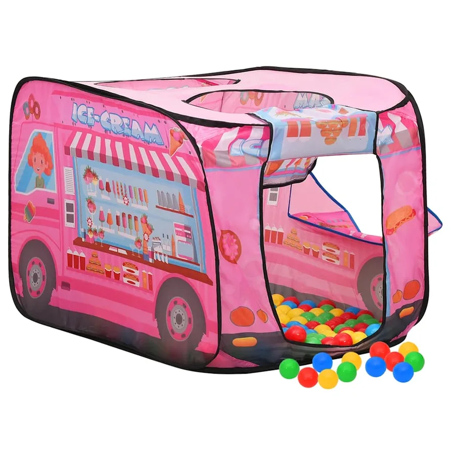 Tente de jeu pour enfants Rose 70x112x70 cm - 3