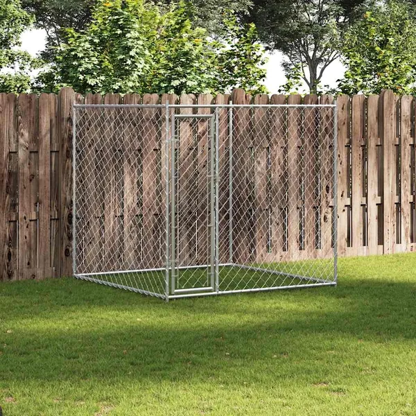 Chenil d'extérieur pour chiens 193x193x185 cm