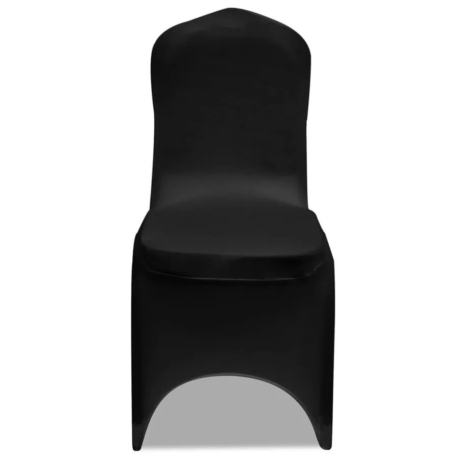 Housses élastiques de chaise Noir 12 pcs - 4