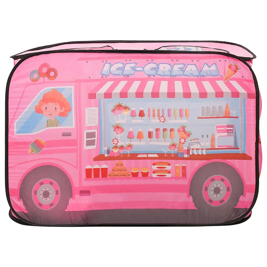 Tente de jeu pour enfants avec 250 balles Rose 70x112x70 cm - 5