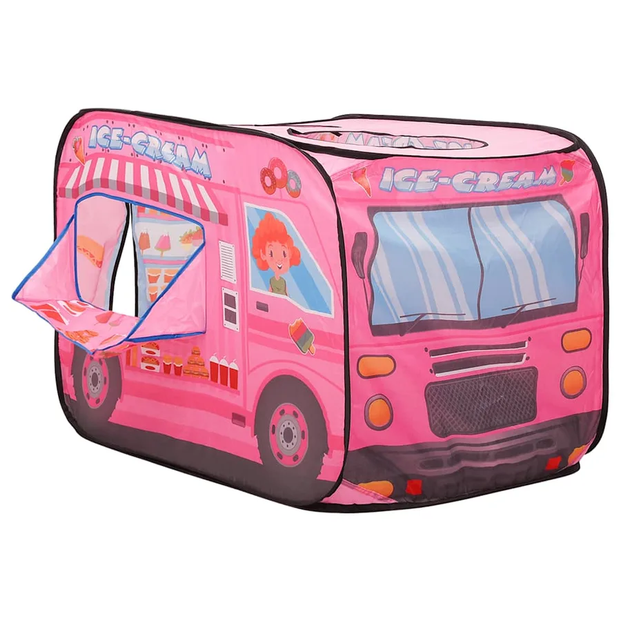 Tente de jeu pour enfants avec 250 balles Rose 70x112x70 cm - 6