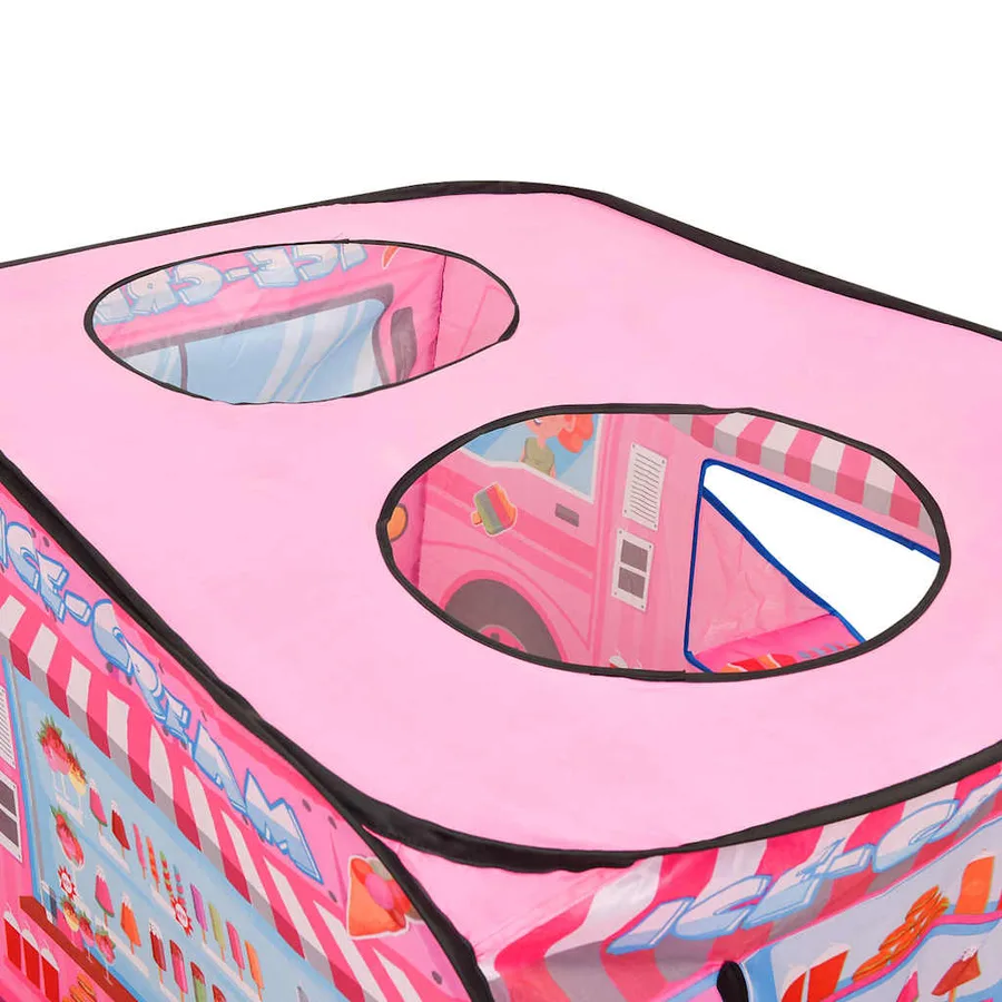 Tente de jeu pour enfants avec 250 balles Rose 70x112x70 cm - 7