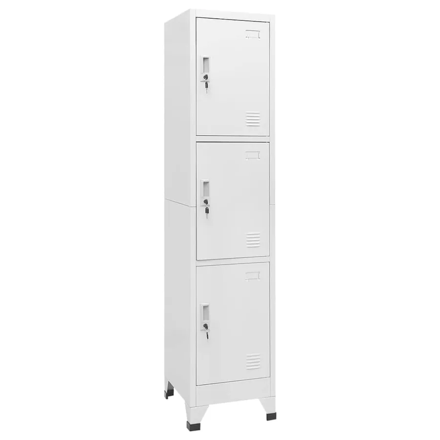 Armoire à casier avec 3 compartiments 38x45x180 cm