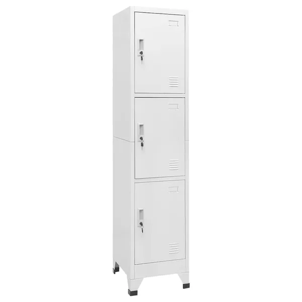 Armoire à casier avec 3 compartiments 38x45x180 cm