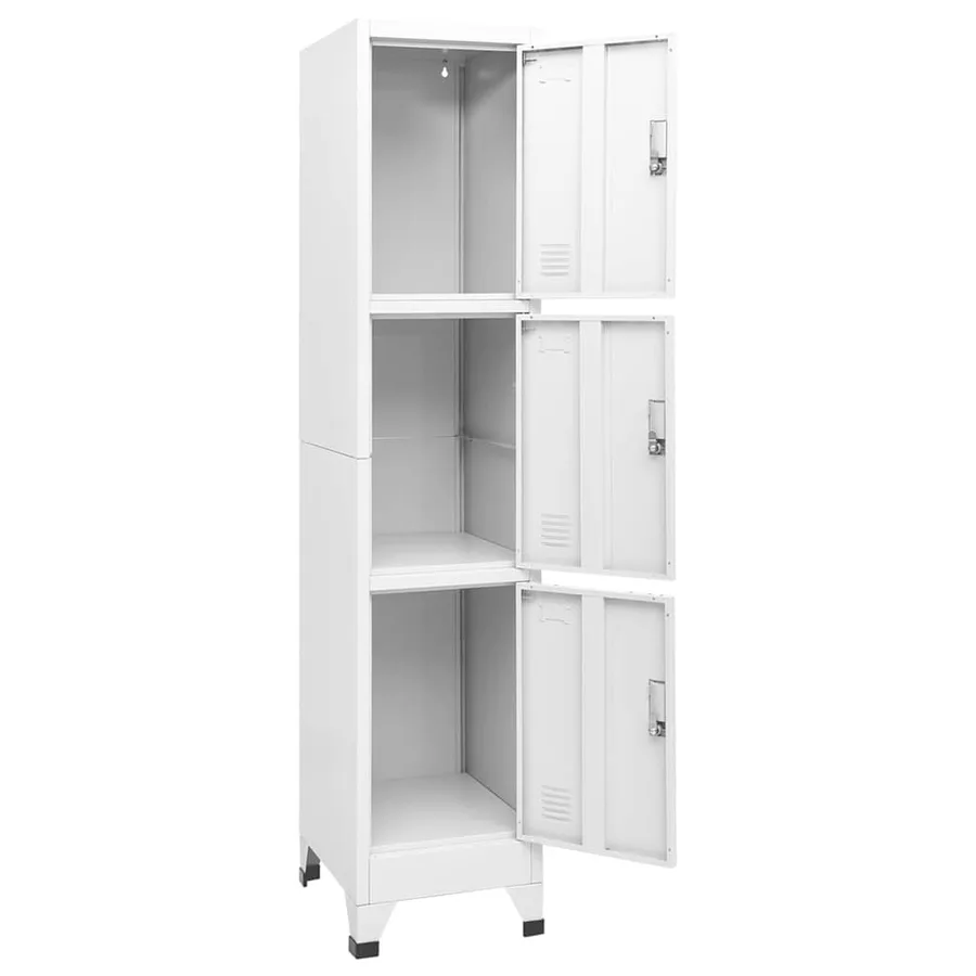 Armoire à casier avec 3 compartiments 38x45x180 cm - 3