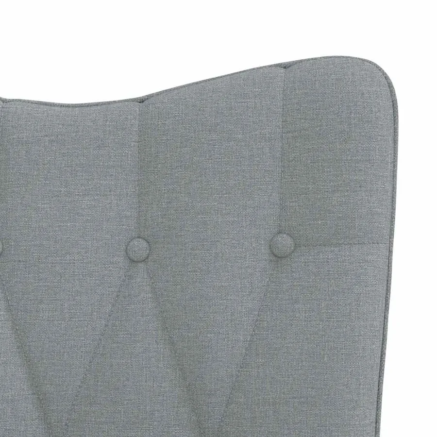 Chaise à bascule Gris clair Tissu - 6