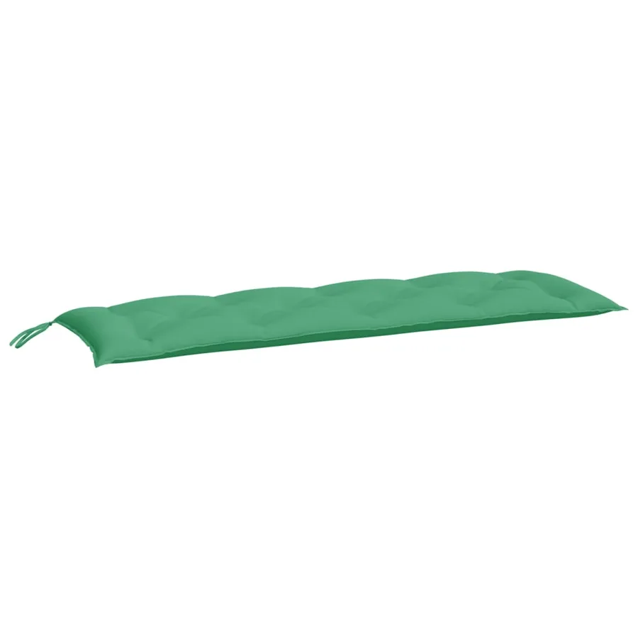 Coussin de banc de jardin vert 150x50x7 cm tissu oxford - 2