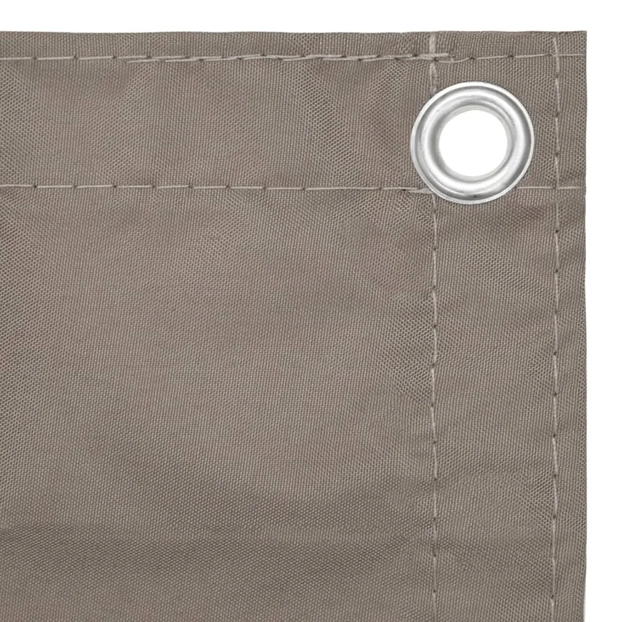Écran de balcon Taupe 75x400 cm Tissu Oxford - 3