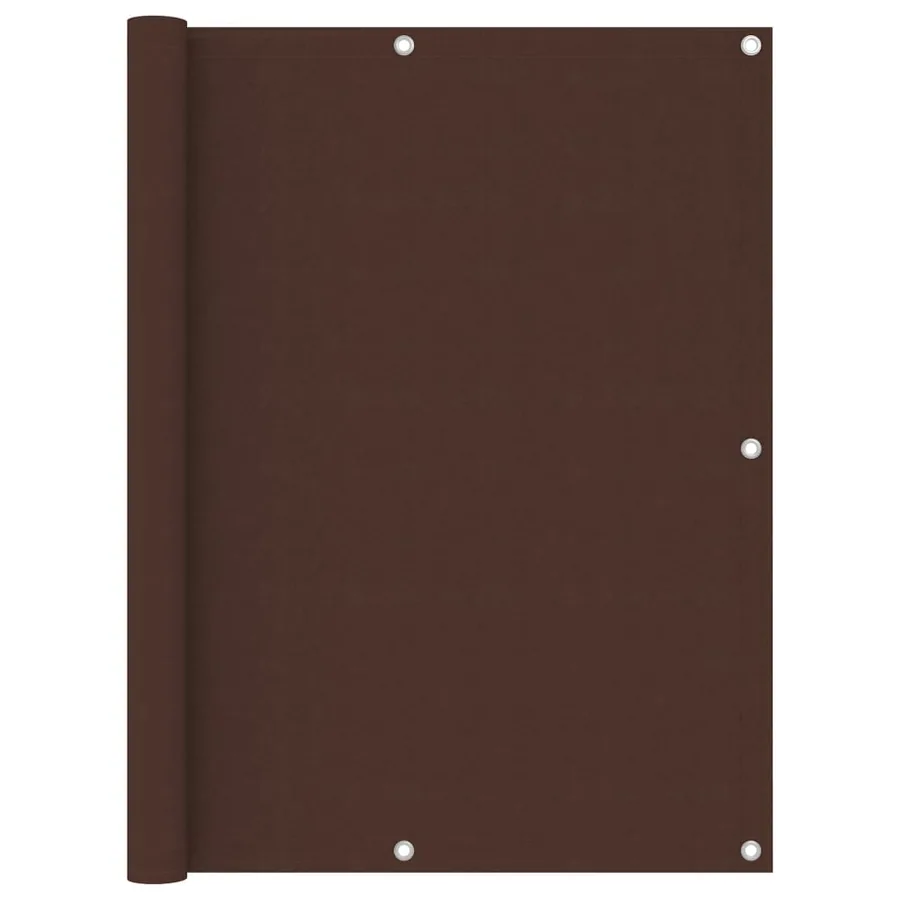 Écran de balcon Marron 120x500 cm Tissu Oxford