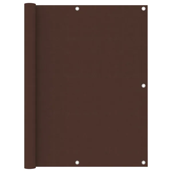 Écran de balcon Marron 120x500 cm Tissu Oxford