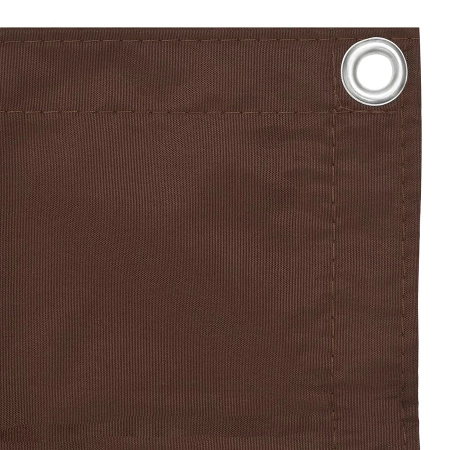 Écran de balcon Marron 75x600 cm Tissu Oxford - 3