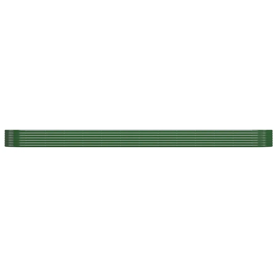 Lit surélevé de jardin Acier galvanisé 544x100x36cm Vert - 3