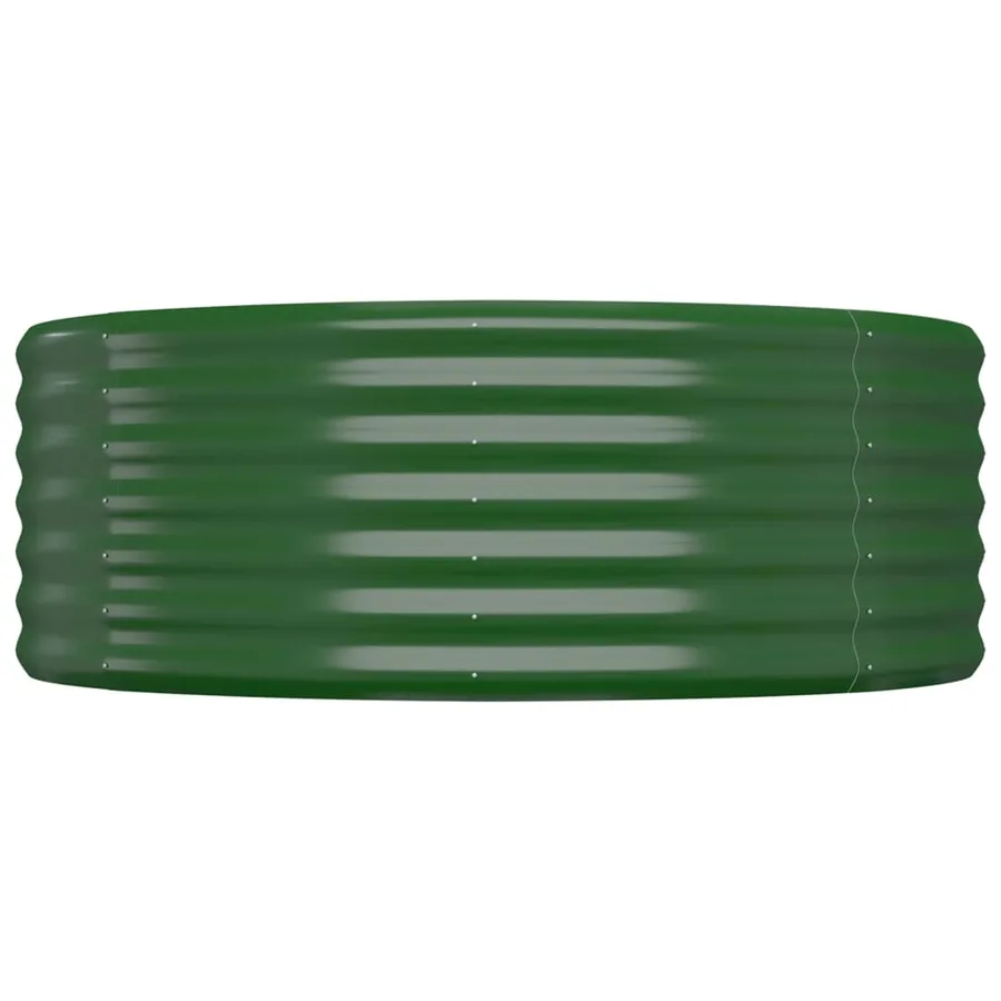Lit surélevé de jardin Acier galvanisé 544x100x36cm Vert - 4