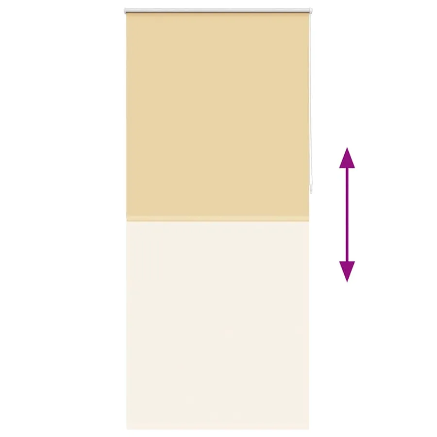 Store enrouleur occultant 124,4 x 230 cm, largeur du tissu 120 cm, beige - 9