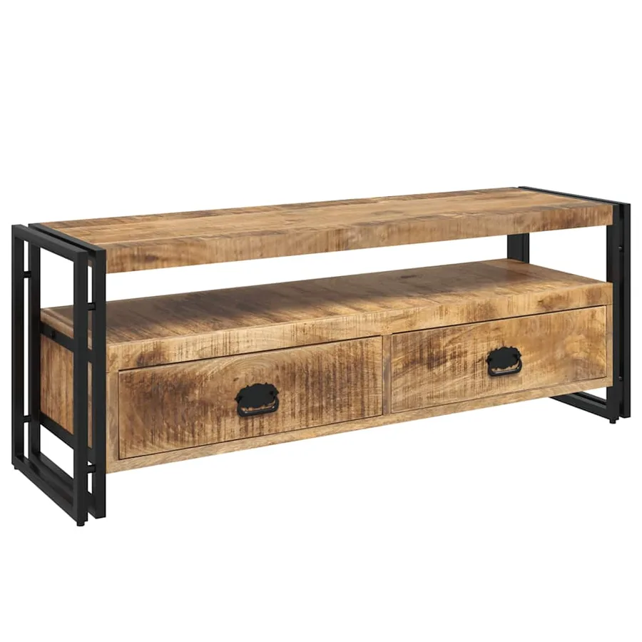 Meuble TV 120x35x45 cm Bois solide de manguier - 2