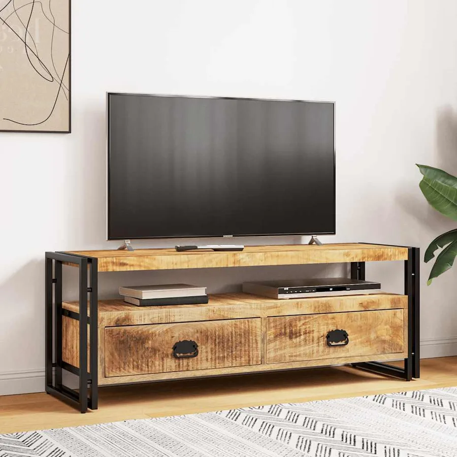 Meuble TV 120x35x45 cm Bois solide de manguier - 3