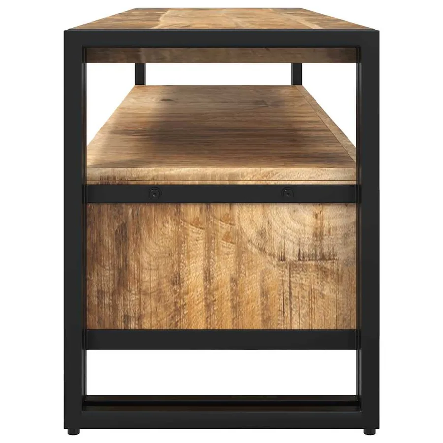 Meuble TV 120x35x45 cm Bois solide de manguier - 6