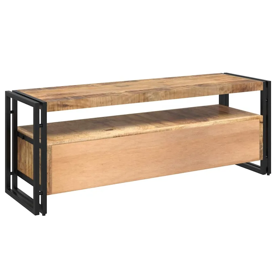Meuble TV 120x35x45 cm Bois solide de manguier - 7