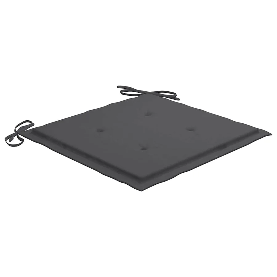 Chaises de jardin lot de 4 avec coussins Bois d'acacia massif - 11