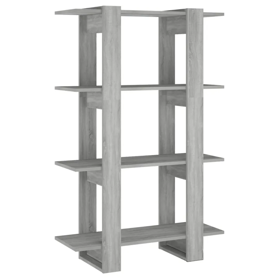 Bibliothèque/Séparateur de pièce Sonoma gris 80x30x123,5 cm - 2