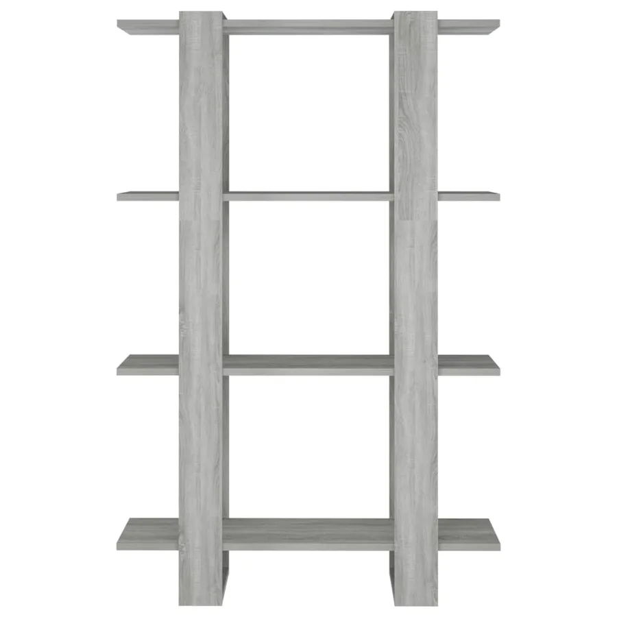 Bibliothèque/Séparateur de pièce Sonoma gris 80x30x123,5 cm - 5