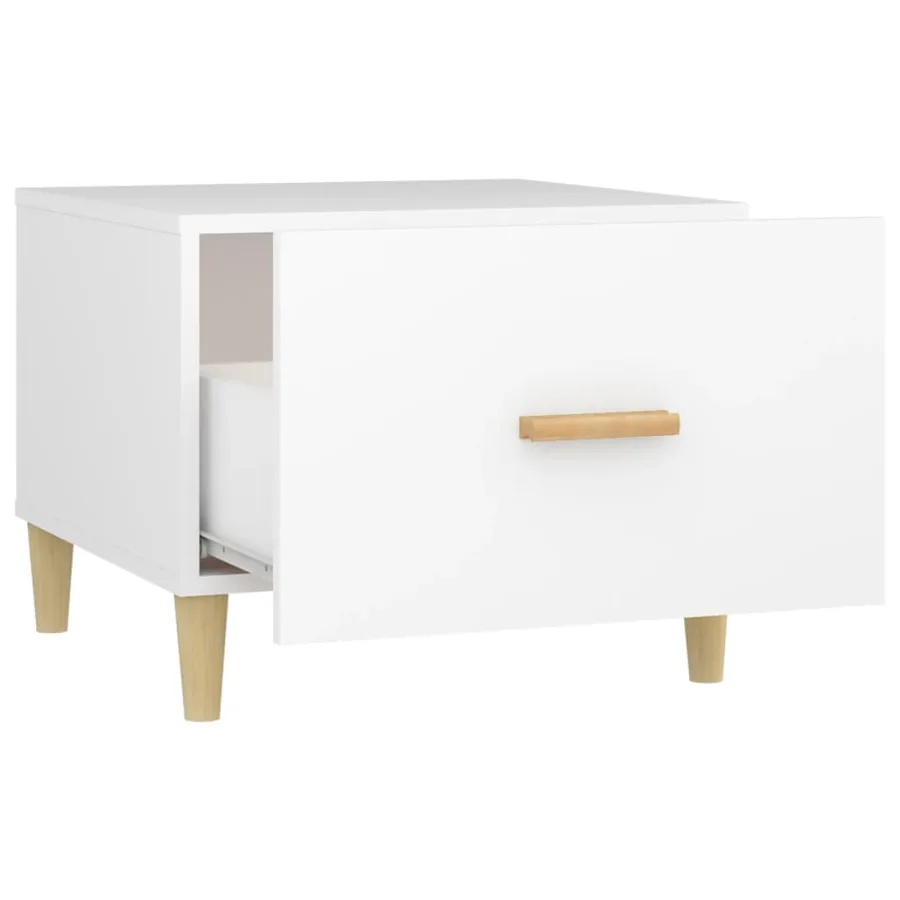 Tables basses 2 pcs blanc 50x50x40 cm bois d'ingénierie - 8