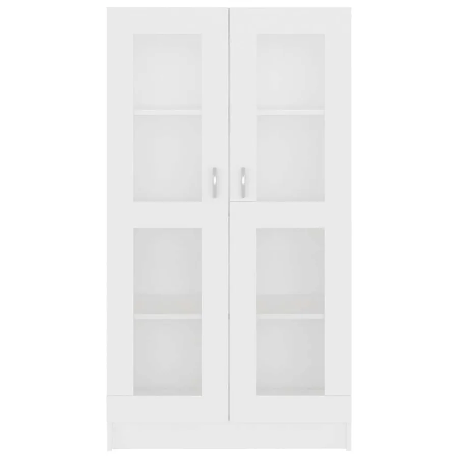 Armoire à vitrine Blanc 82,5x30,5x150 cm Bois d'ingénierie - 5